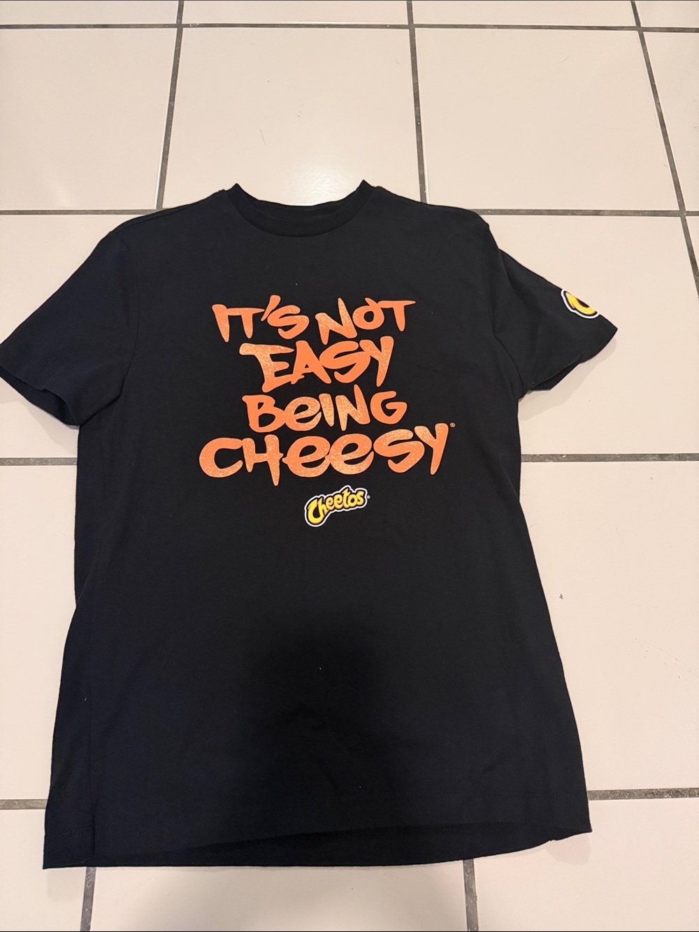 Cheetos "It's Not Easy Being Cheesy" Black Graphic Tee
